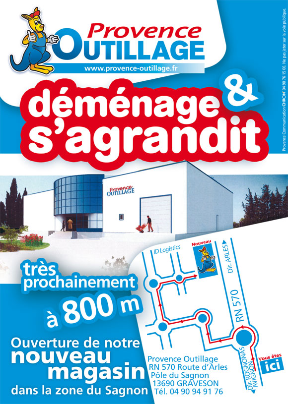 Provence Outillage déménage et s'agrandit